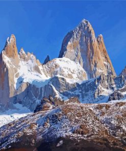 Fitz Roy Mountain Paint By Numbers