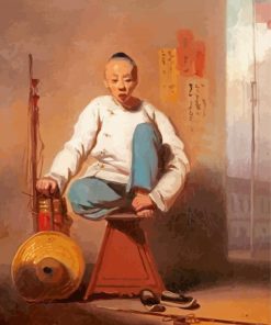 George Chinnery Chinese Barber paint by number