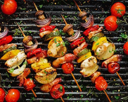 Grilling paint by number