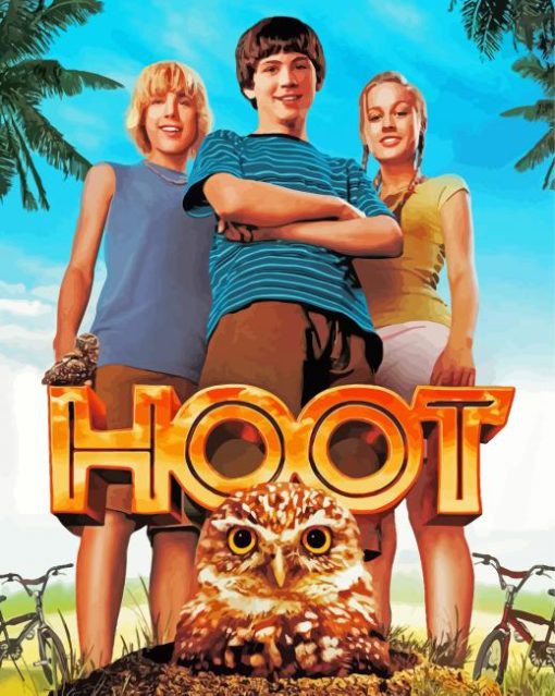 Hoot Poster paint by number