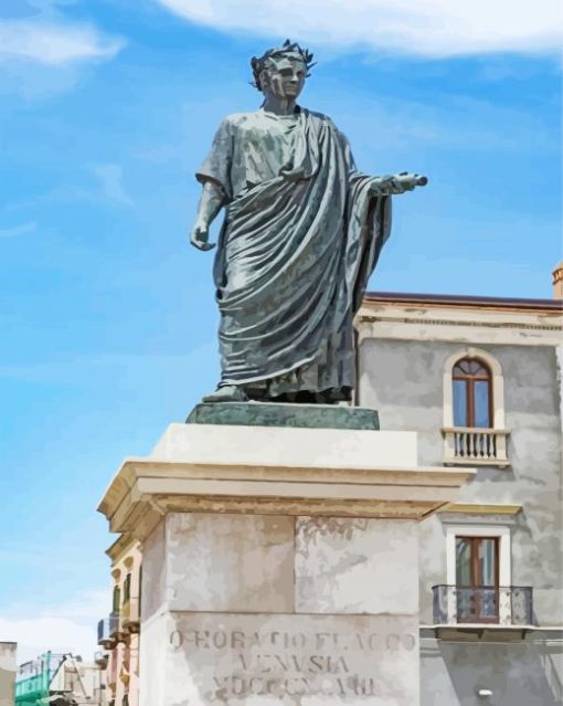 Horace Statue Paint By Numbers