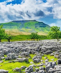 Ingleborough Yorkshire Landscape Paint By Numbers