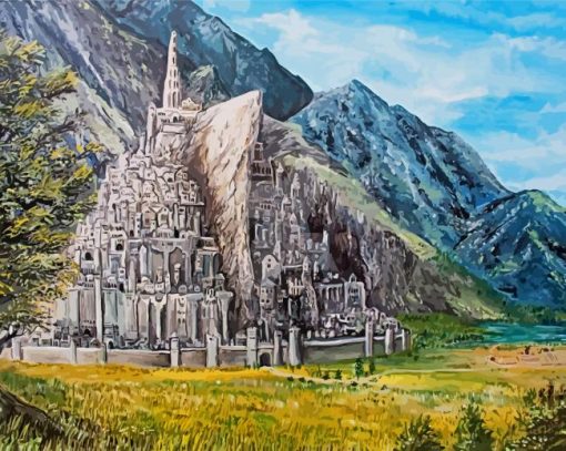 Minas Tirith paint by number