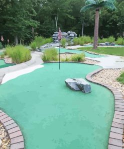 Mini Golf Park paint by number