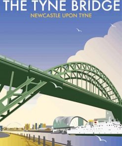 Newcastle Upon Tyne Poster paint by number