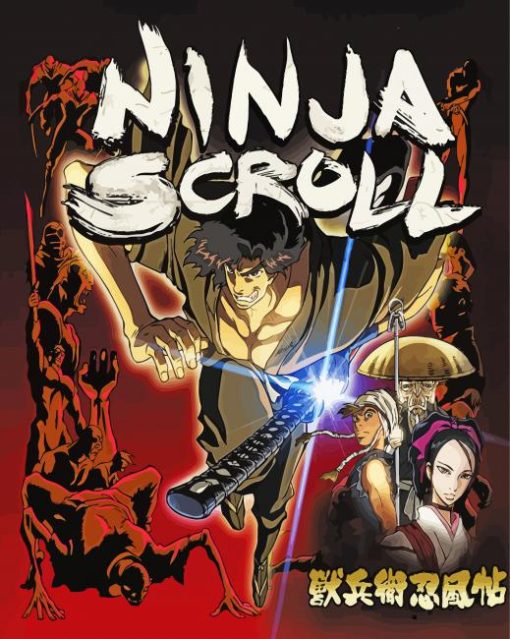 Ninja Scrolls Anime Poster Paint By Numbers