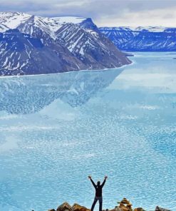 Nunavut Lake Landscape Paint By Numbers