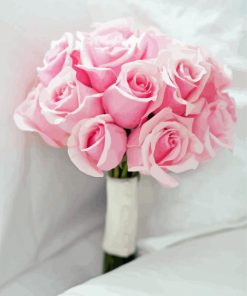 Pink Wedding Roses Paint By Numbers