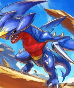 Pokemon Go Garchomp Paint By Numbers