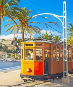 Port De Soller Tram Paint By Numbers