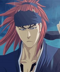 Renji Abarai Bleach Paint By Numbers