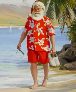 Santa Beach Paint By Numbers