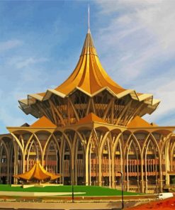 Sarawak State Legislative Assembly Kuching Paint By Numbers