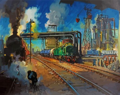 Service To Industry By Terence Cuneo Paint By Numbers