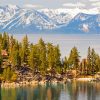 Snow Lake Tahoe Mountains Landscape Paint By Numbers