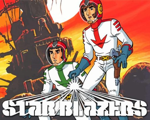 Star Blazers Poster paint by number