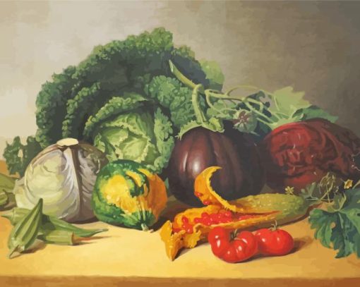 Still Life Vegetables Art paint by number