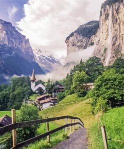 Switzerland Lauterbrunnen Paint By Numbers