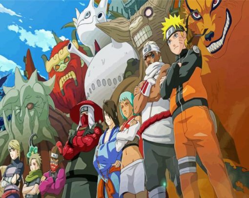 Tailed Beasts Naruto paint by number