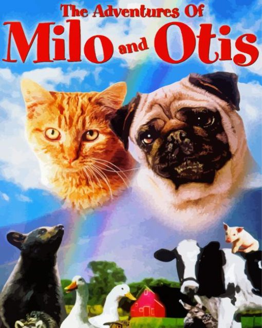 The Adventures Of Milo And Otis Movie Poster Paint By Numbers