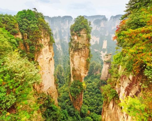 Tianzi Mountain China Paint By Numbers