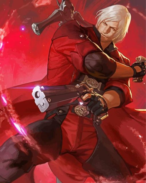 Video Game Devil May Cry Dante Devil paint by number