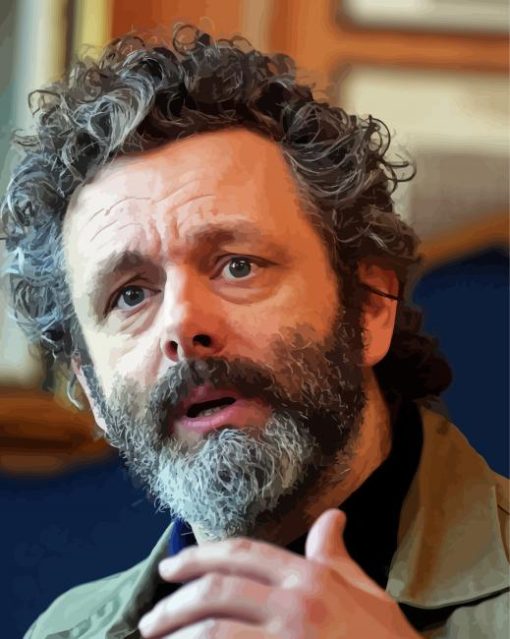 Actor Michael Sheen paint by number