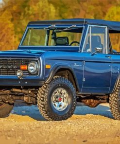 Aesthetic 1977 Bronco Four Wheel Drive paint by number
