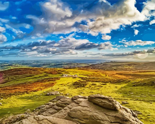 Aesthetic Dartmoor paint by number
