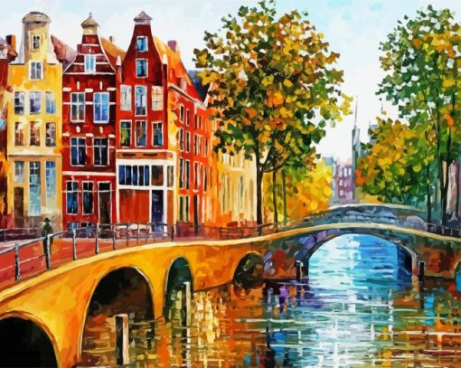 Amsterdam Autumn Art Paint By Numbers