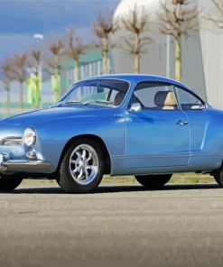 Blue Karmann Ghia Paint By Numbers