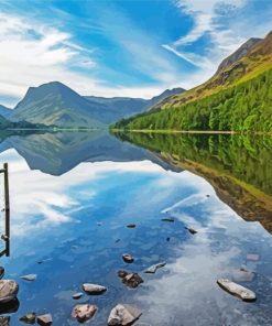 Buttermere Lake England paint by number