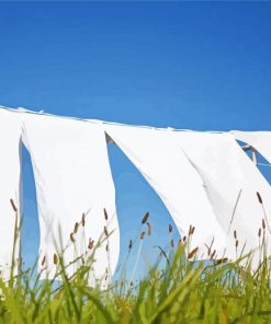 Clothesline Lin Drying Paint By Numbers