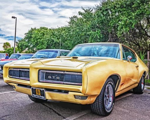 Cool 1968 GTO Car Paint By Numbers