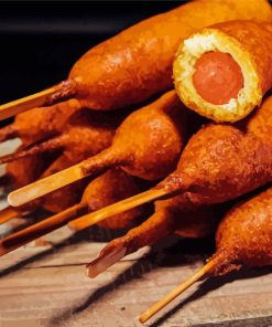Corn Dog Paint By Number