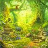 Fantasy Forest Garden View Paint By Numbers