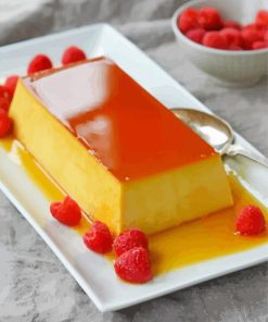 Flan With Raspberries Paint By Numbers