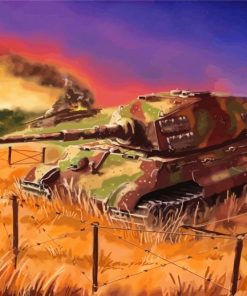 German Tiger Tank Art Paint By Numbers