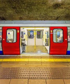 London Tube Train paint by number