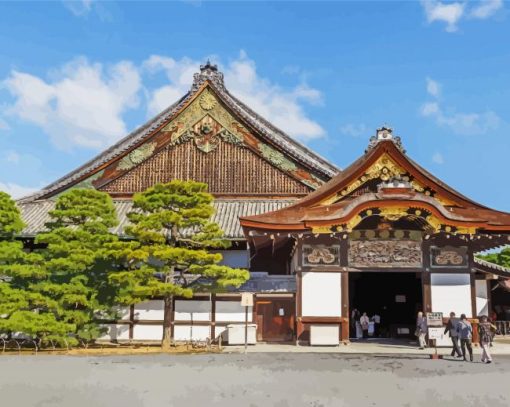 Nijo Castle Paint By Numbers