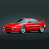 Red Toyota Mr2 paint by number