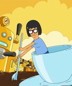 Tina Belcher Espresso paint by number