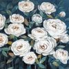 White Flower Bouquet Art Paint By Numbers